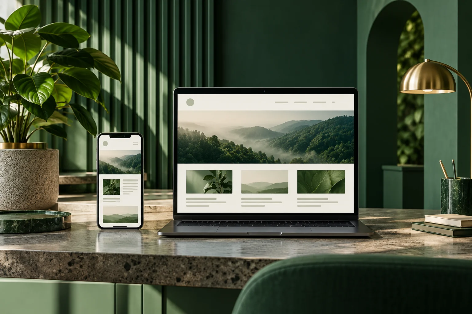 Site adaptado a portátil e telemóvel